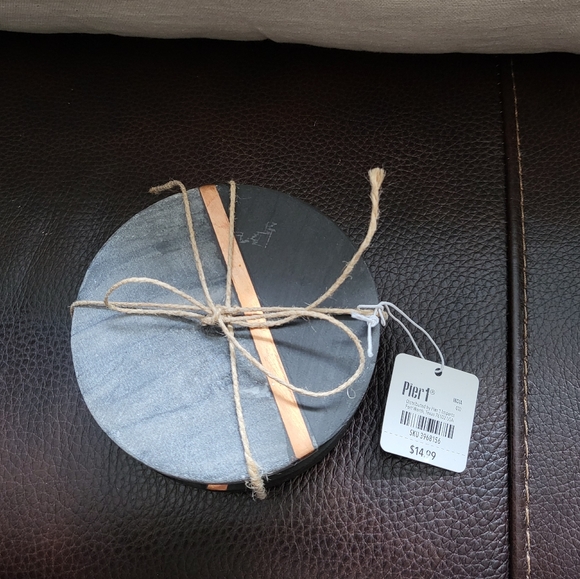 Pier 1 set of 4 new granite coasters - Picture 3 of 5
